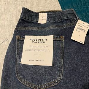 Good American Dark Blue Flare Jeans